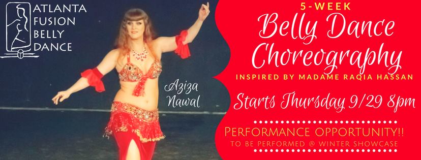 New class session with Aziza Nawal at Atlanta Fusion Belly dance Studios